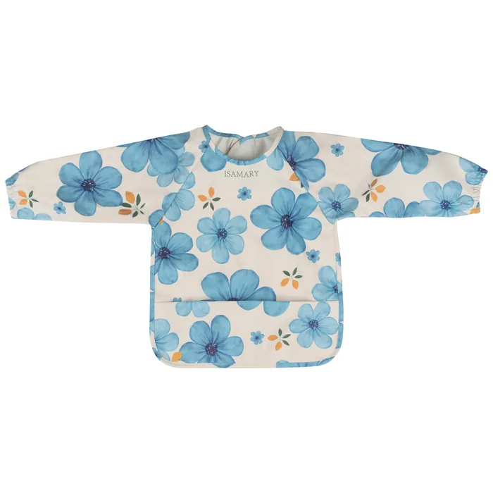 Slabber met mouwen in de Floral-print, vooraanzicht